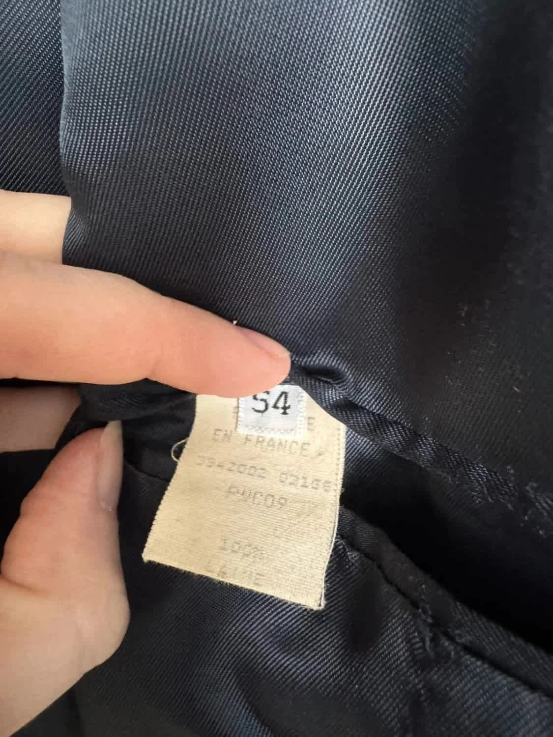 Blazer Courrèges Homme bleu marine en laine Super 100’s boutons dorés siglés taille 54 - Photo 7/12