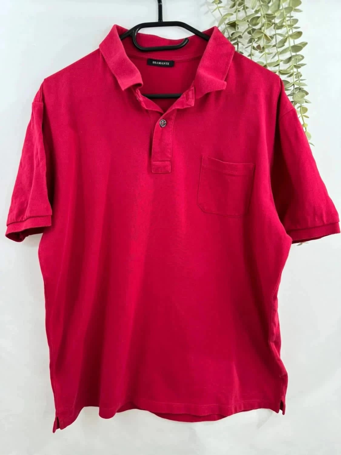 Polo rouge Bramante 100% coton taille XL - Photo 2/7