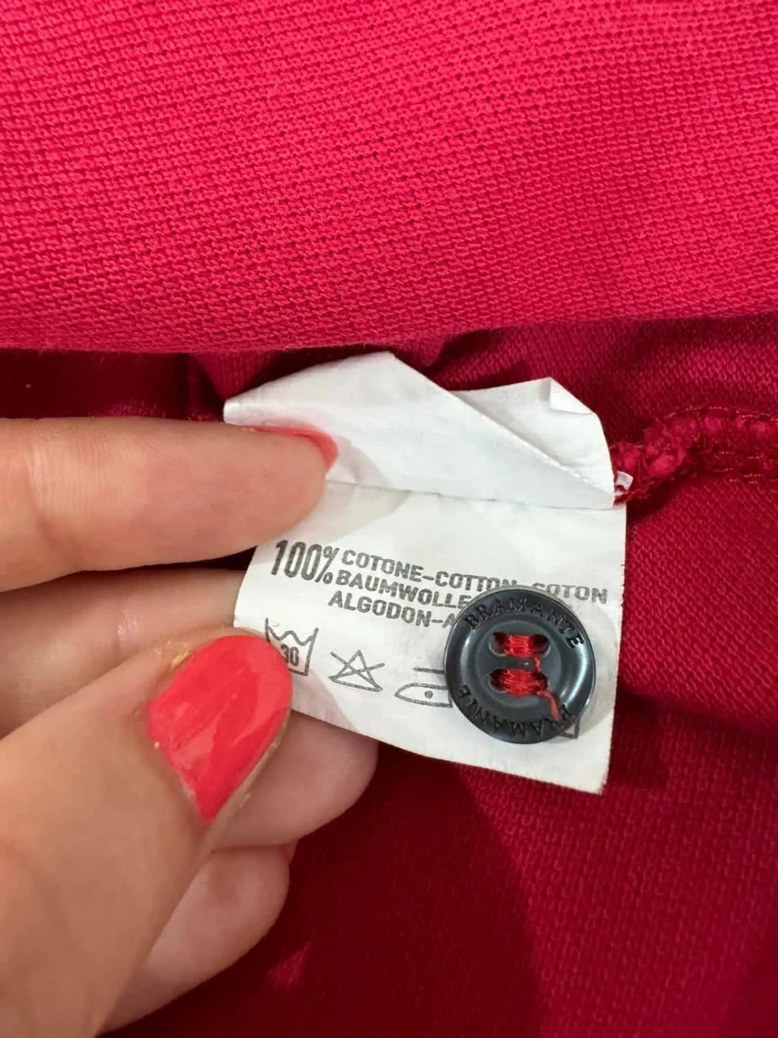 Polo rouge Bramante 100% coton taille XL - Photo 7/7
