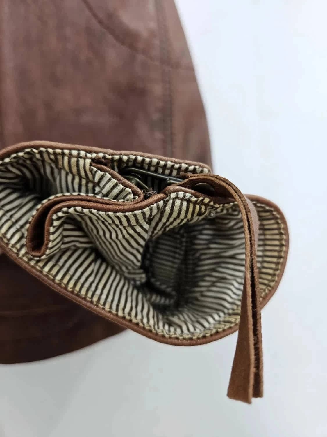 Blouson en cuir marron Kookaï taille 40 - Photo 8/10