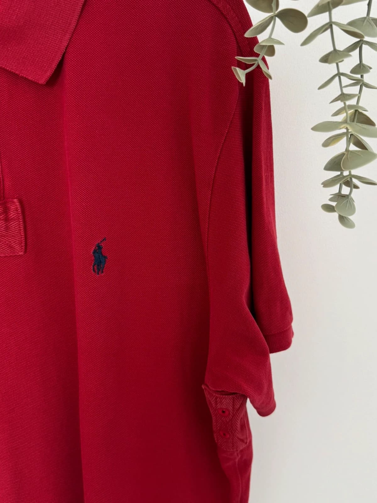 Polo custom fit Ralph Lauren rouge USA drapeaux brodé taille XXL - FP260224 - Photo 7/9