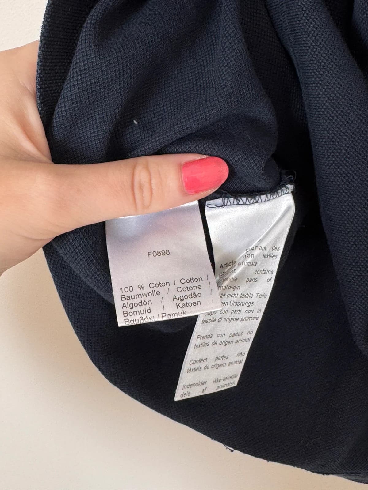Polo piqué slim fit Lacoste bleu marine logo brodé taille 4/M - FP260249 - Photo 4/7