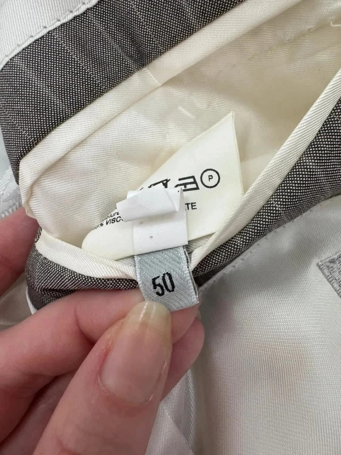 Blazer Kenzo slim fit gris argenté en soie taille 50 - Photo 8/11