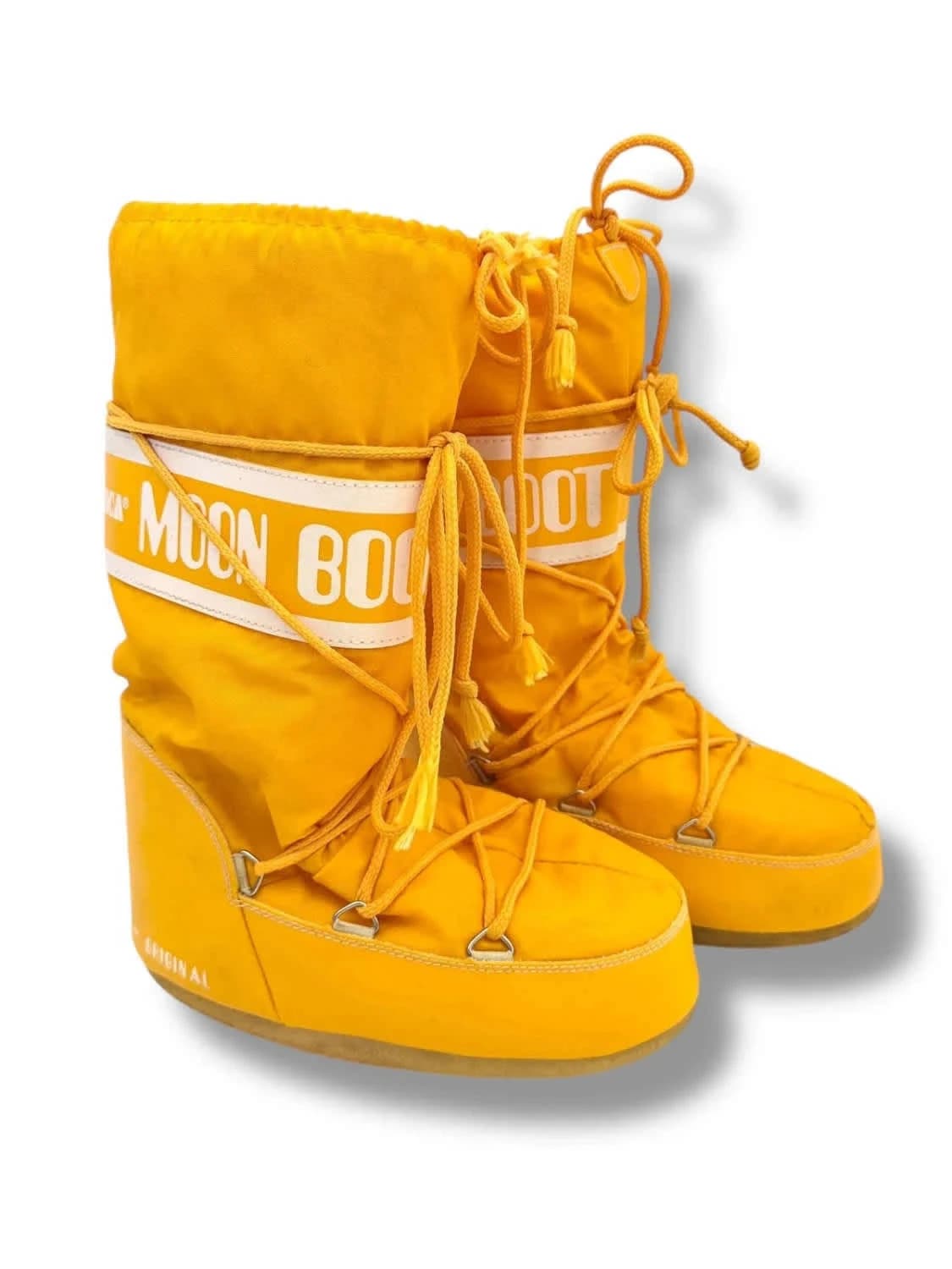 Après ski Moon Boot Original jaune iconique taille 35-38 - Photo 1/7