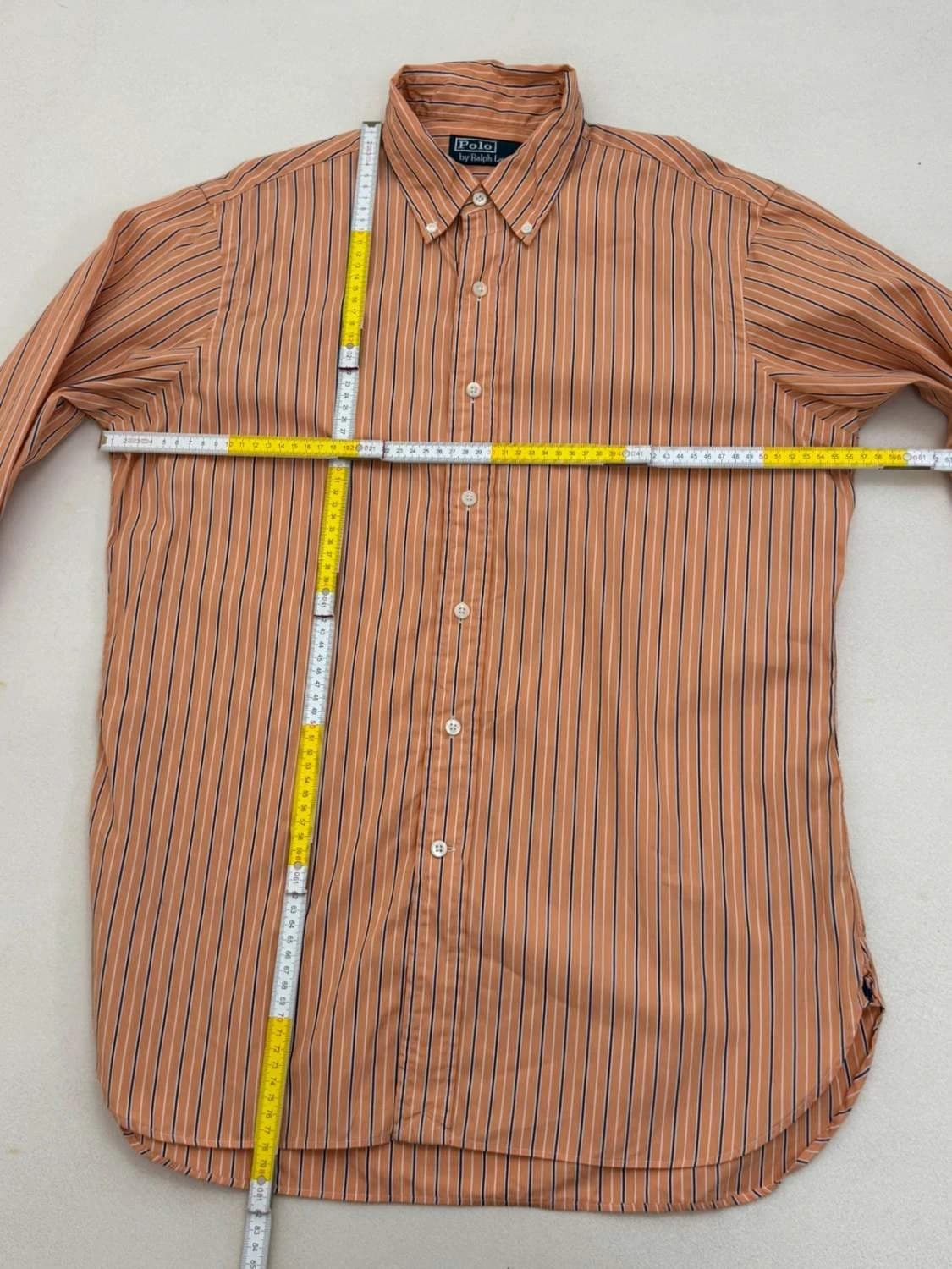 Chemise rayée popeline Ralph Lauren orange taille 40/41 - FP260157 - Photo 9/9
