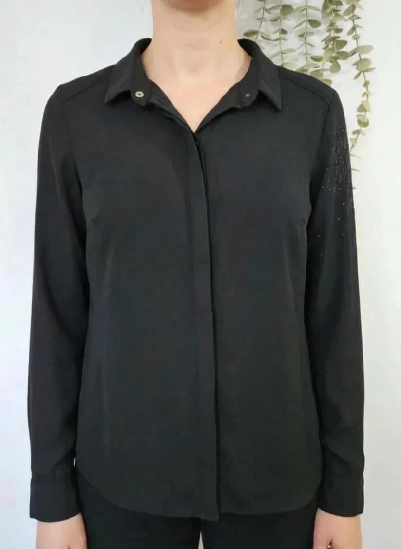 Blouse noire IKKS taille M - Photo 1/10