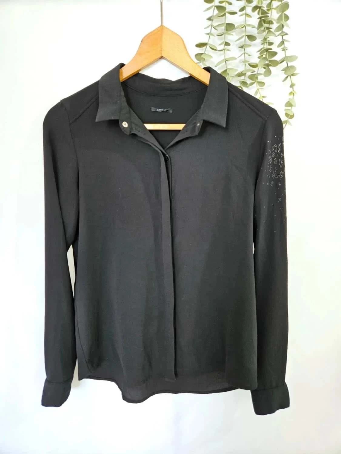 Blouse noire IKKS taille M - Photo 3/10
