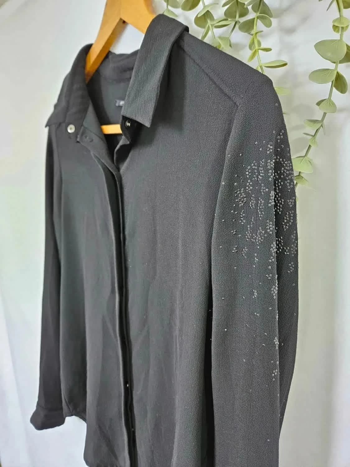 Blouse noire IKKS taille M - Photo 4/10