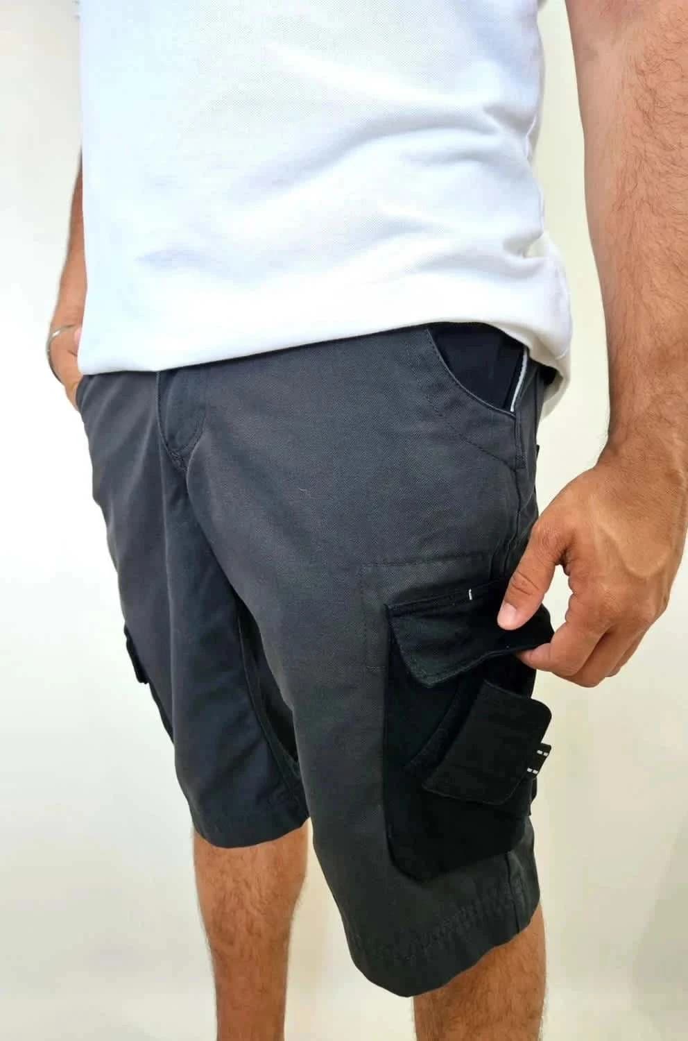 Short de travail cargo FHB Theo noir taille 48 multi-poches - Photo 2/8