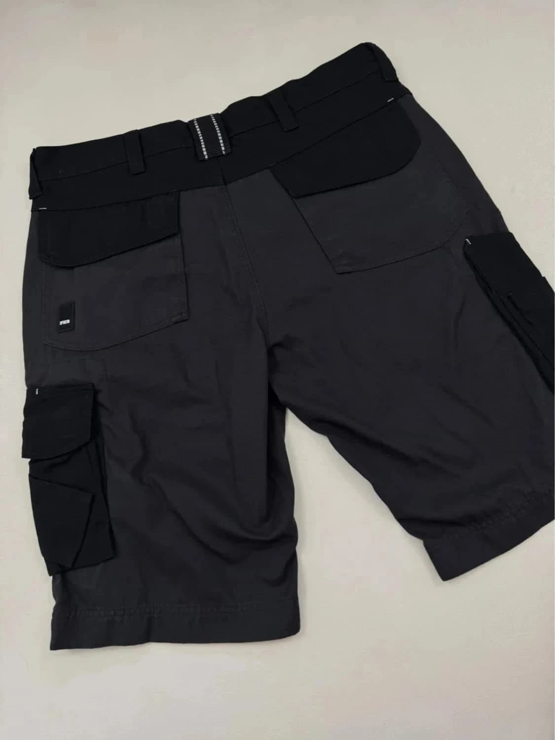 Short de travail cargo FHB Theo noir taille 48 multi-poches - Photo 3/8
