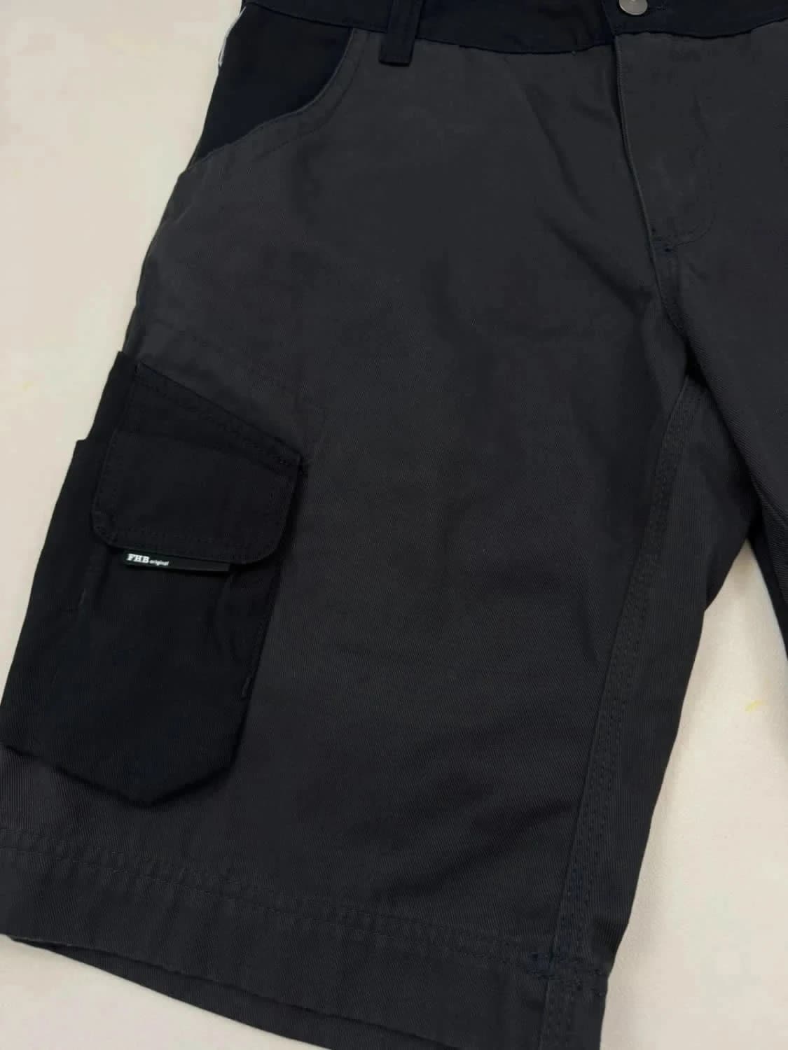 Short de travail cargo FHB Theo noir taille 48 multi-poches - Photo 4/8