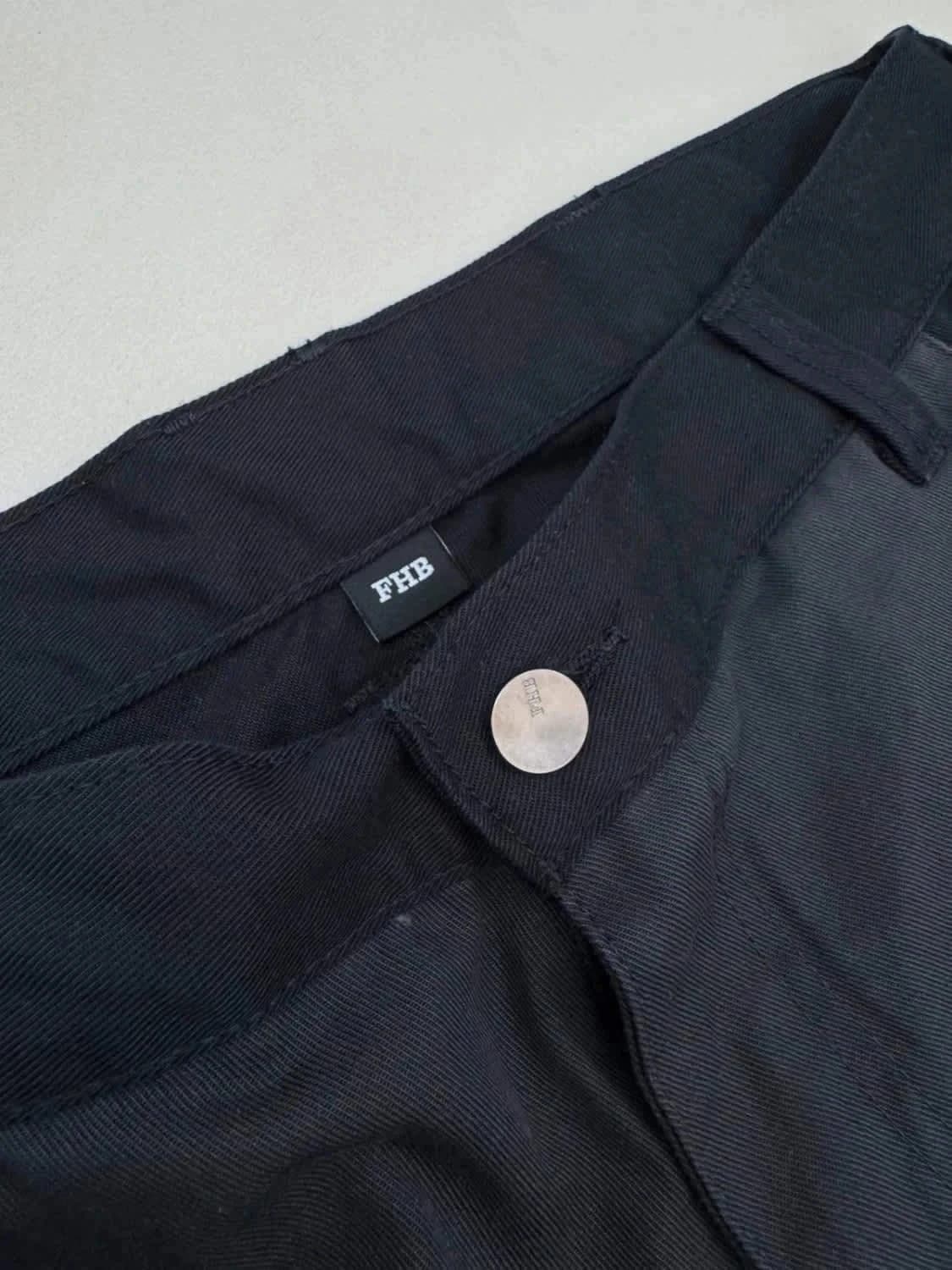 Short de travail cargo FHB Theo noir taille 48 multi-poches - Photo 6/8