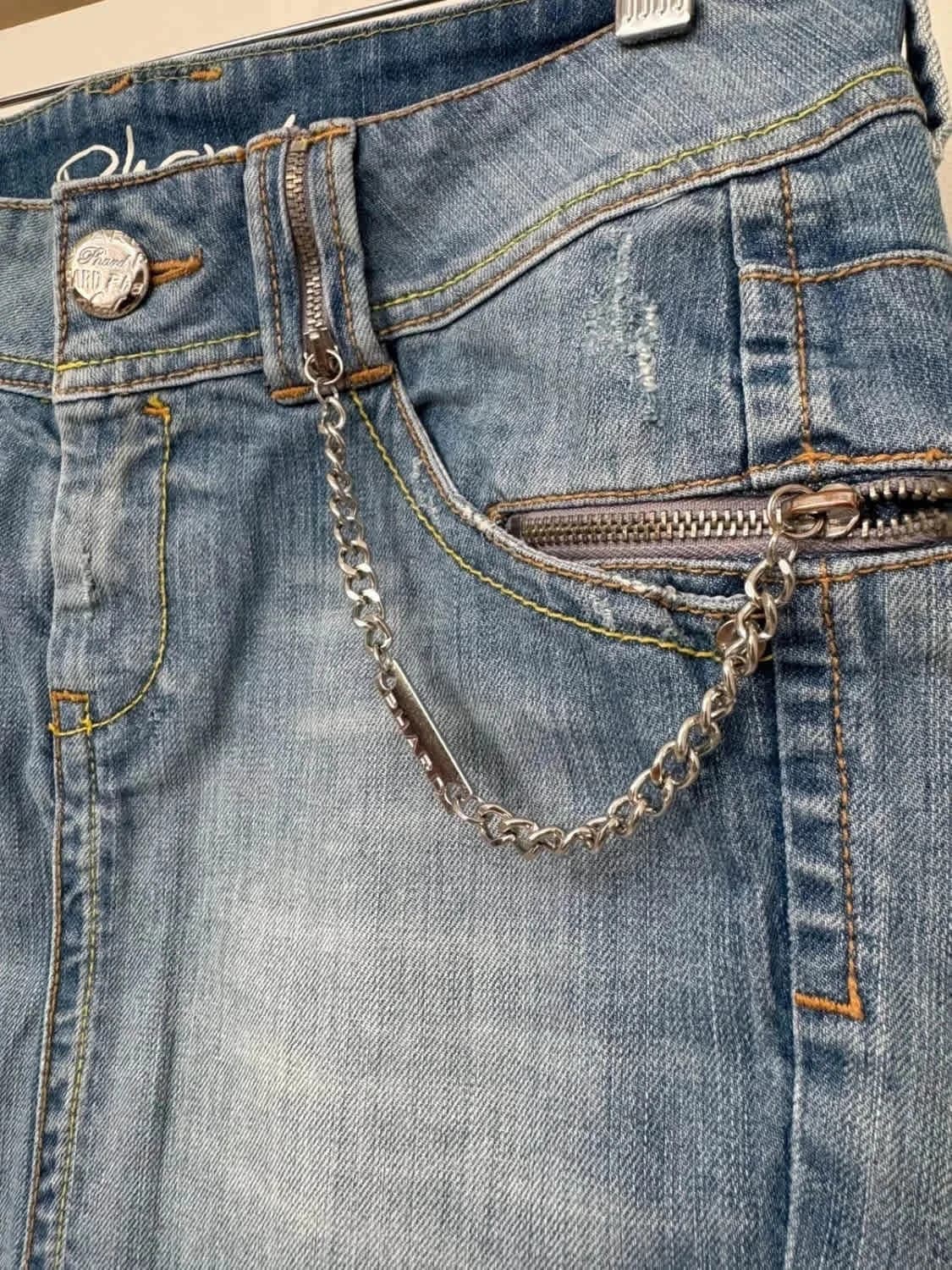 Jupe en jean bleu clair Phard taille 36 - Photo 3/11