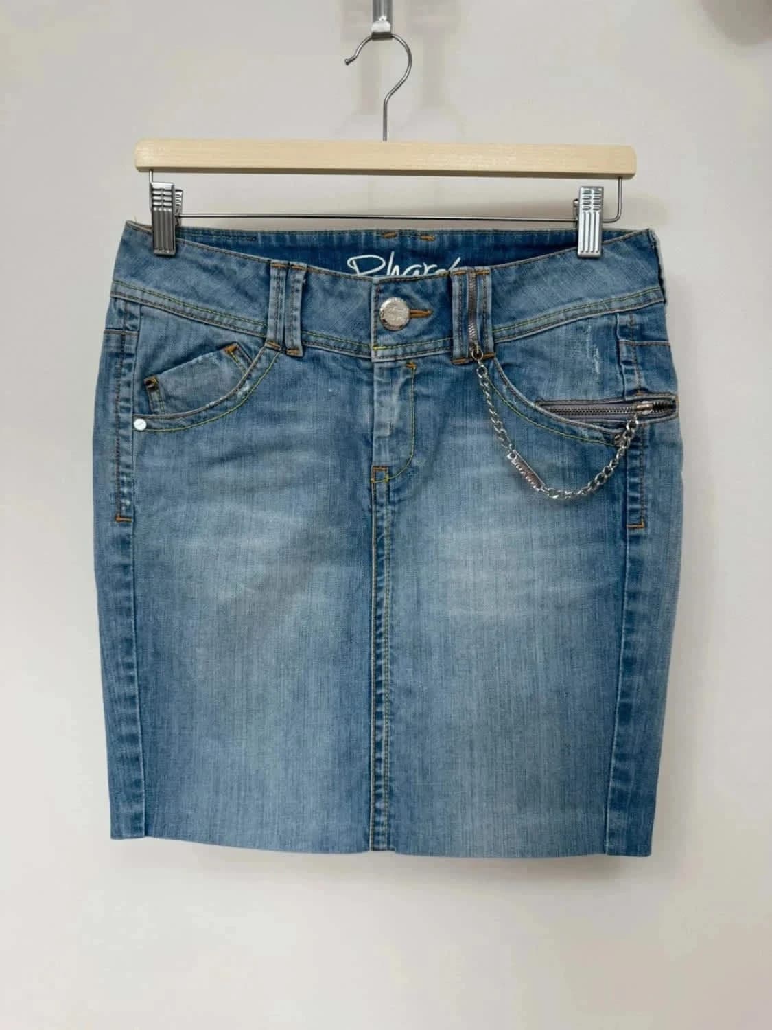 Jupe en jean bleu clair Phard taille 36 - Photo 2/11