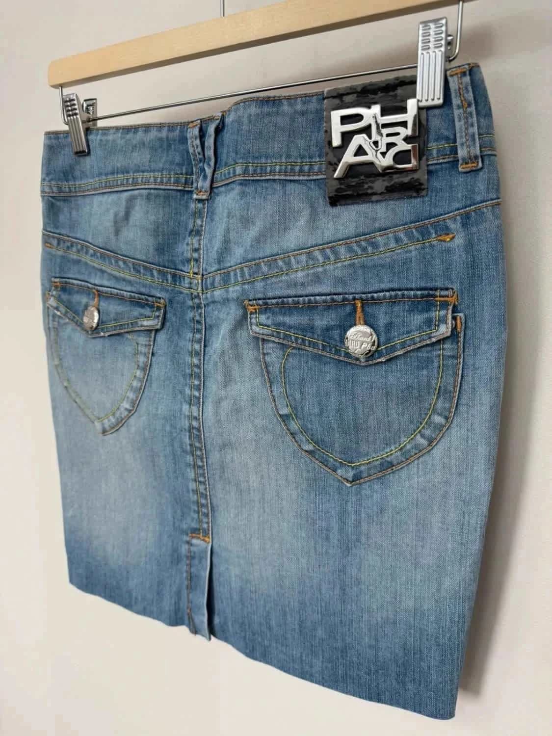 Jupe en jean bleu clair Phard taille 36 - Photo 6/11