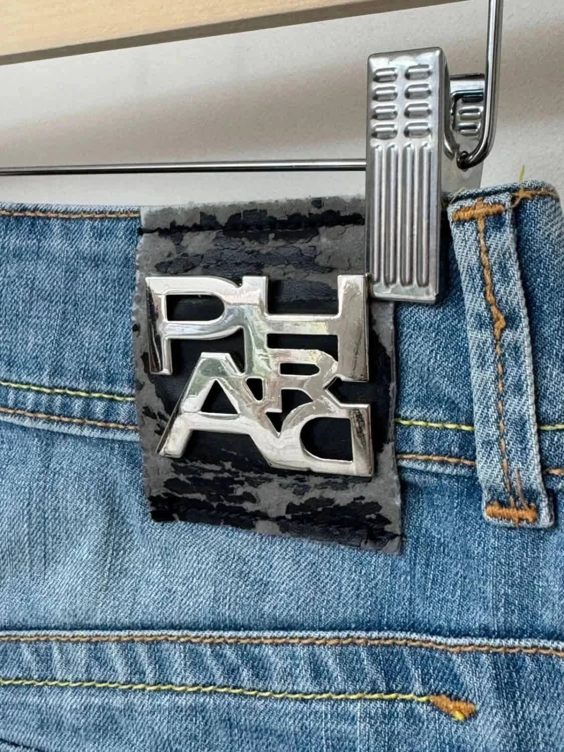 Jupe en jean bleu clair Phard taille 36 - Photo 7/11