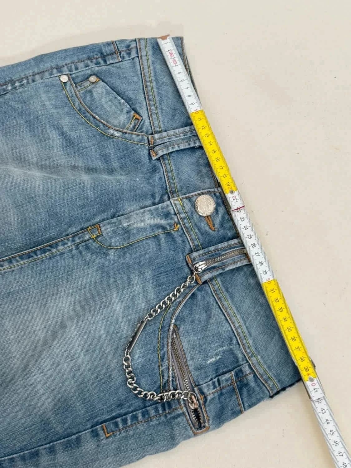 Jupe en jean bleu clair Phard taille 36 - Photo 10/11