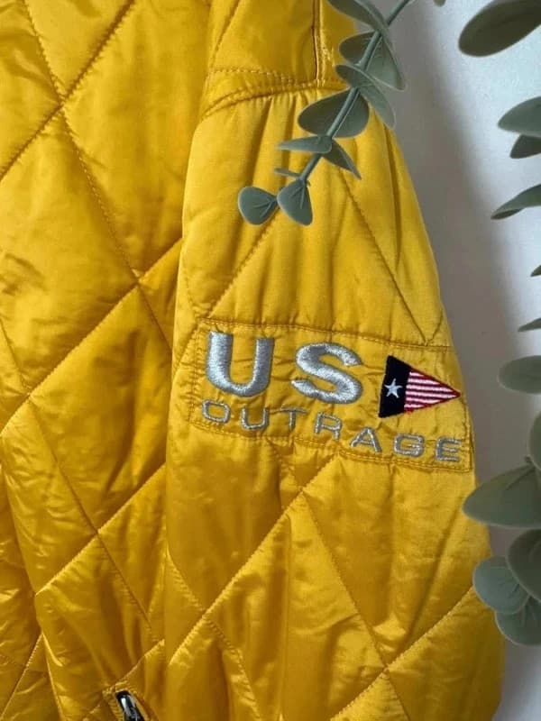 Blouson matelassé jaune US Outrage sport taille 42 - Photo 5/11