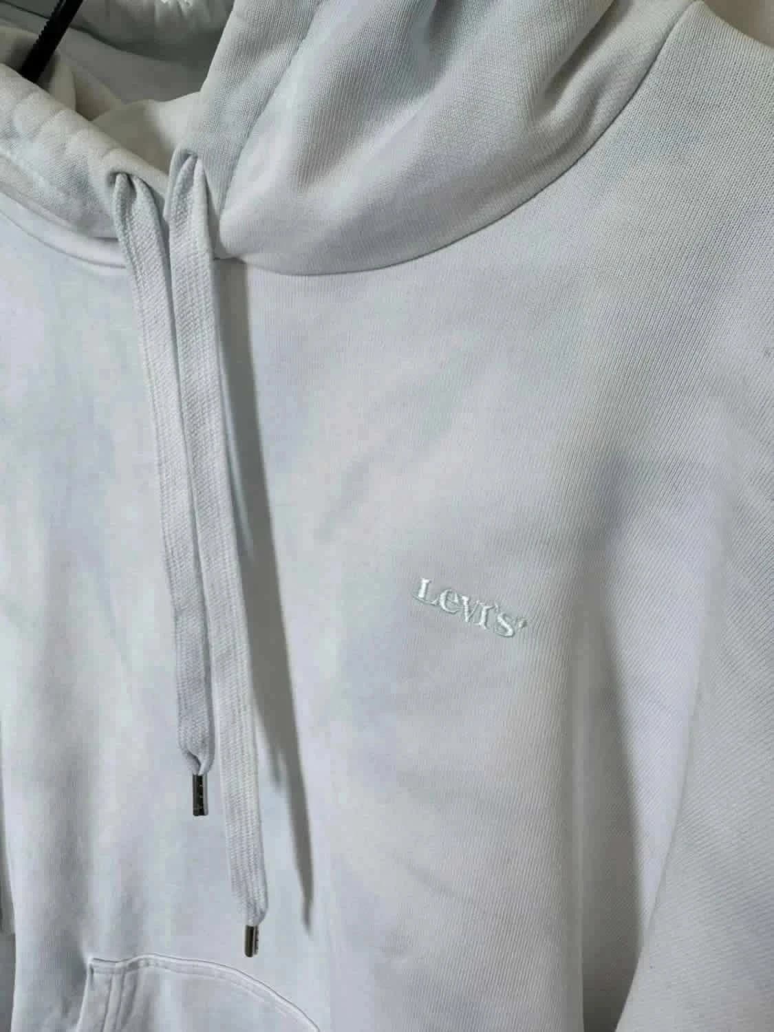 Sweat à capuche/Hoodie Levi’s blanc tie-dye logo brodé taille L - Photo 4/9