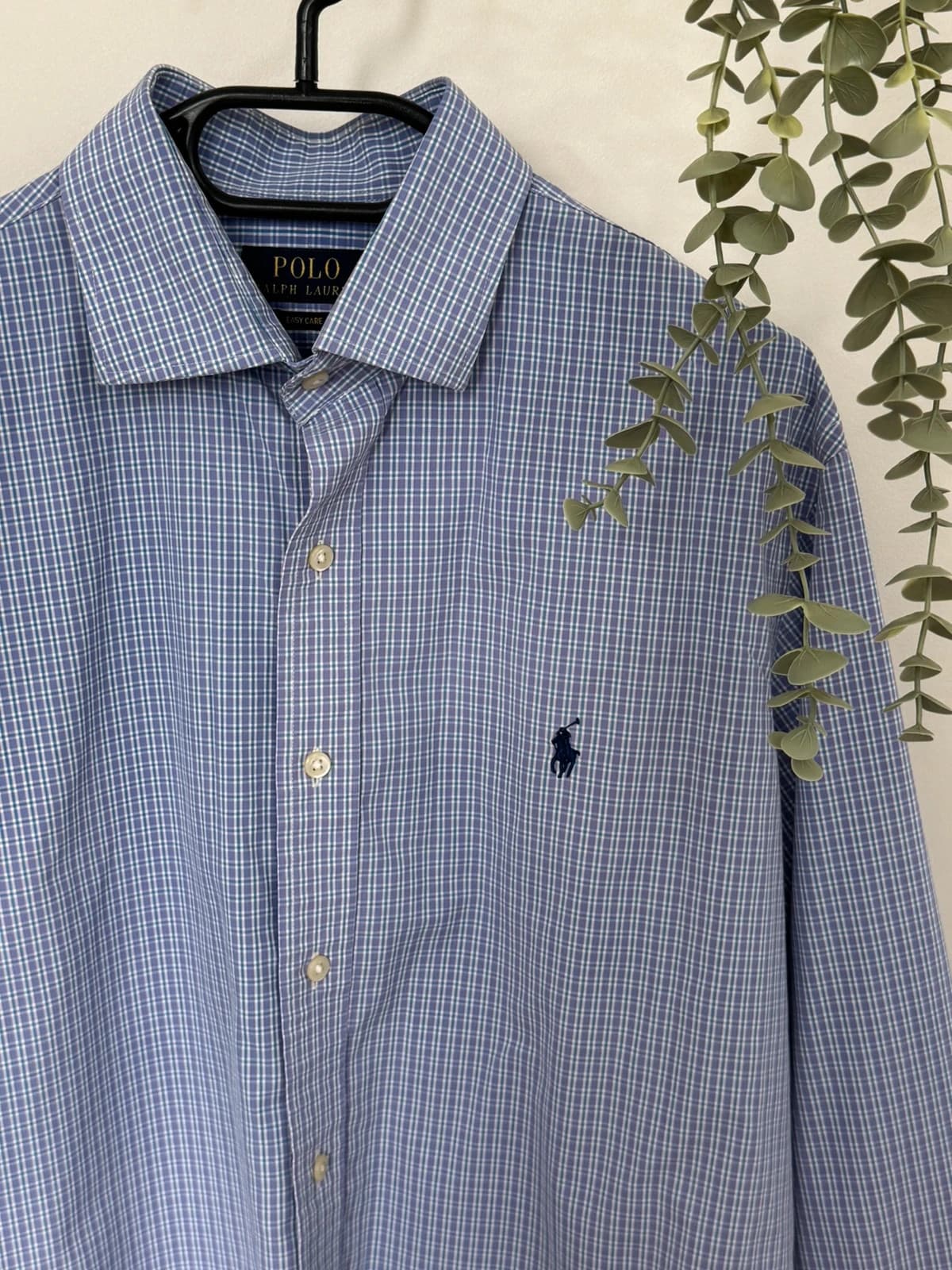 Chemise Ralph Lauren carreaux bleu violet taille 42/XL - SC260418 - Photo 3/11