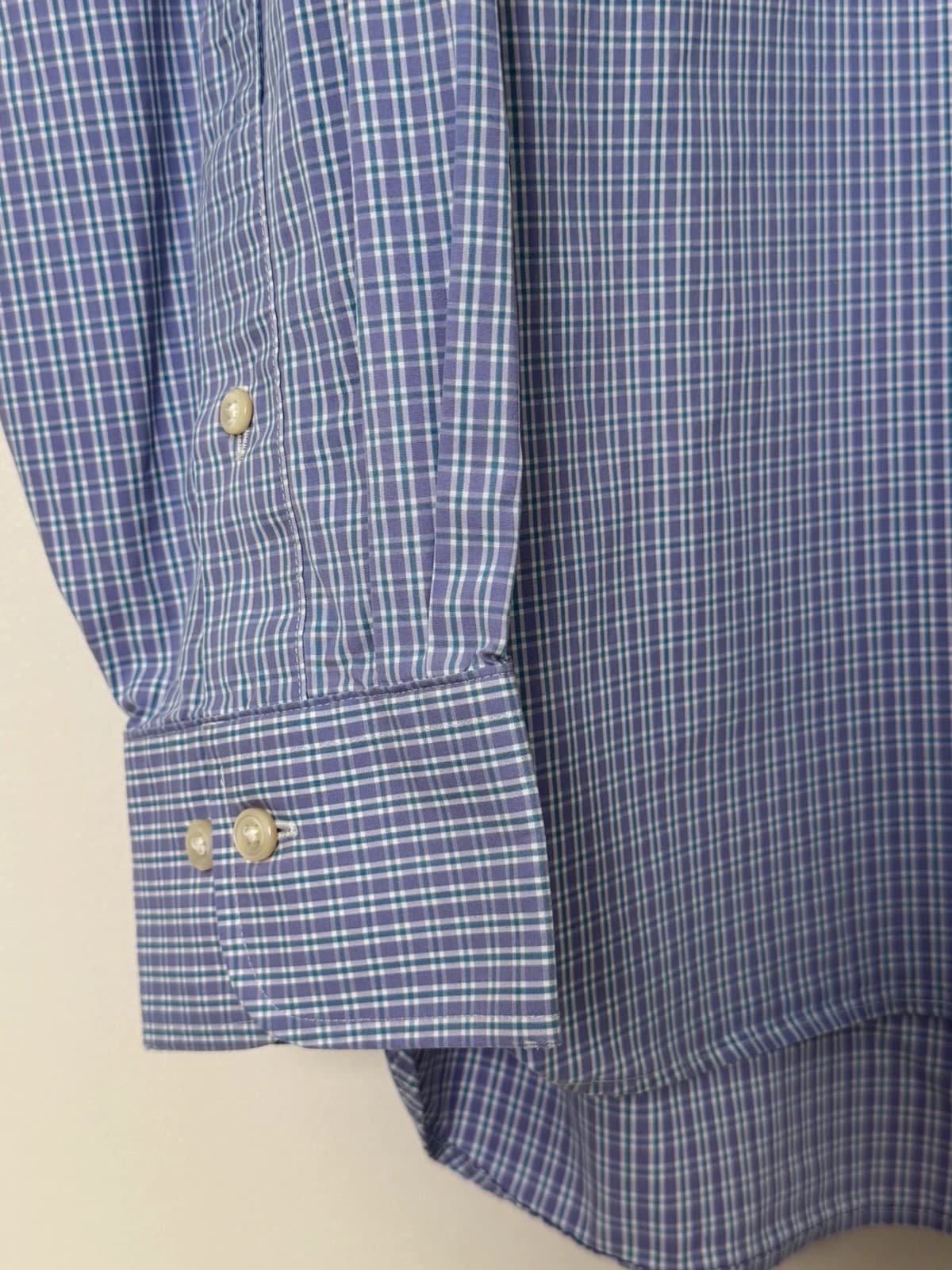 Chemise Ralph Lauren carreaux bleu violet taille 42/XL - SC260418 - Photo 4/11
