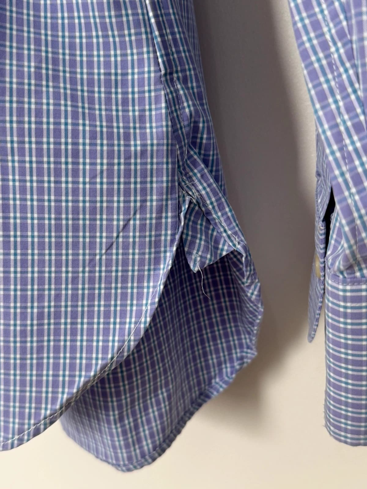 Chemise Ralph Lauren carreaux bleu violet taille 42/XL - SC260418 - Photo 11/11