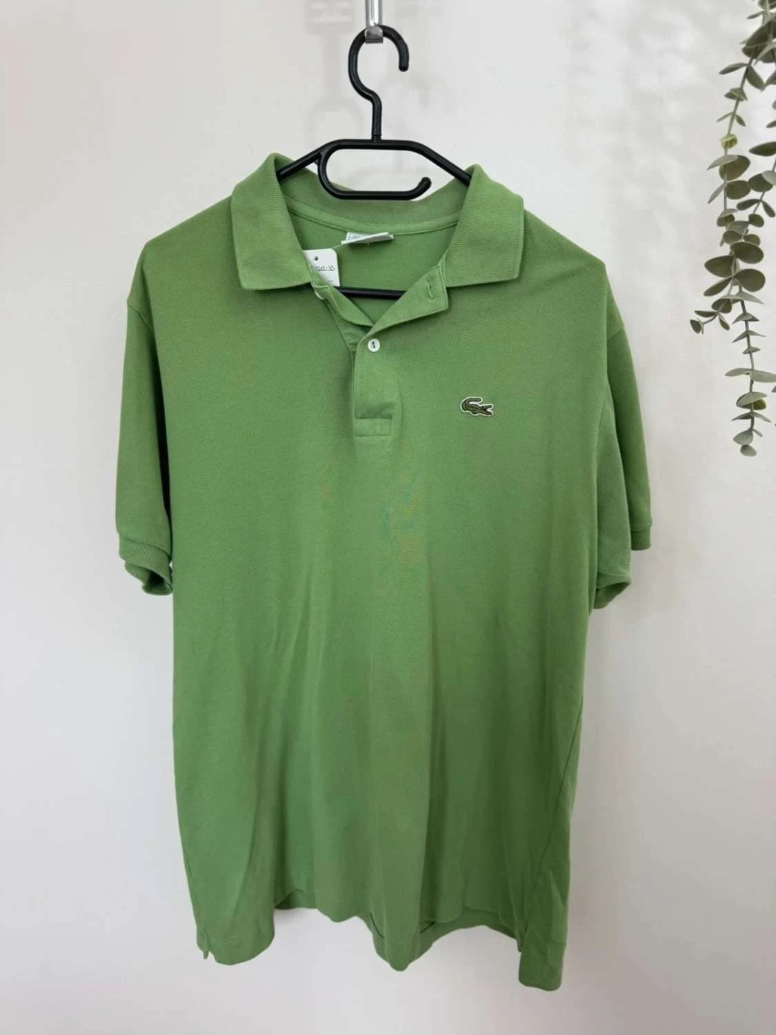 بولو Lacoste من قطن بيكيه أخضر، مقاس 5/L - FP251235 - صورة 2/8