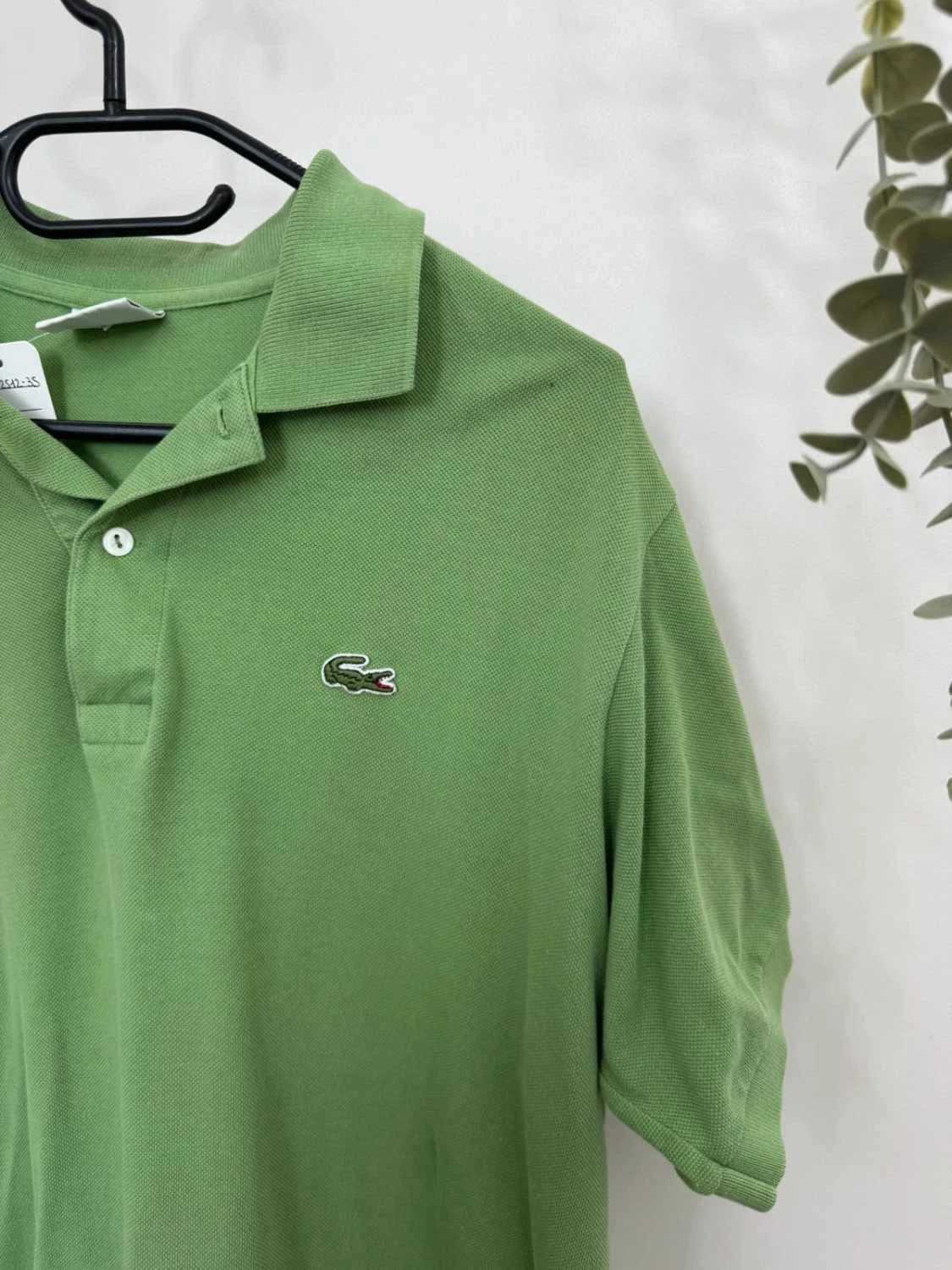بولو Lacoste من قطن بيكيه أخضر، مقاس 5/L - FP251235 - صورة 3/8