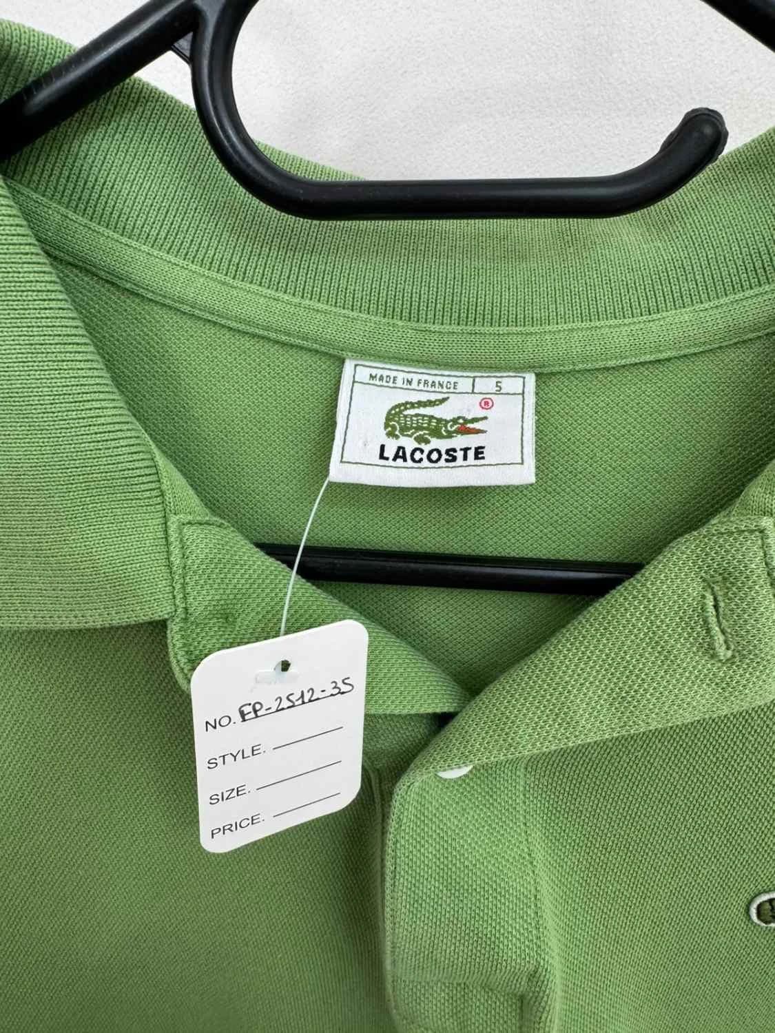 بولو Lacoste من قطن بيكيه أخضر، مقاس 5/L - FP251235 - صورة 4/8