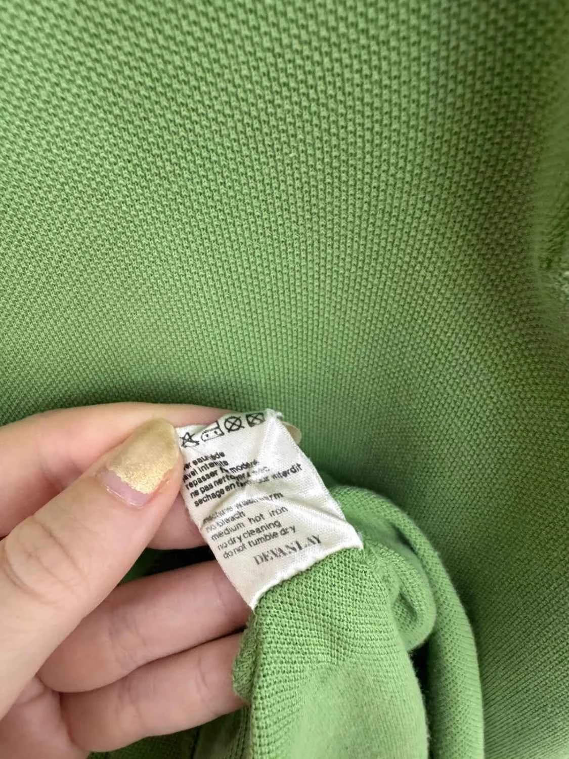 بولو Lacoste من قطن بيكيه أخضر، مقاس 5/L - FP251235 - صورة 6/8