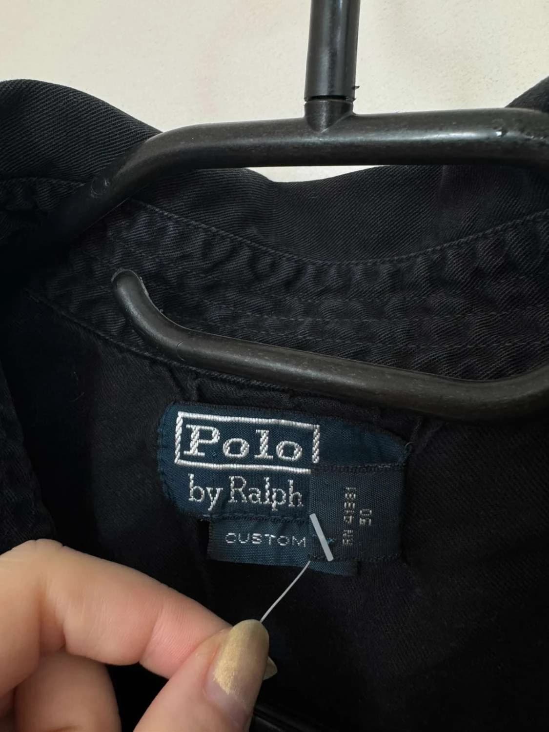 Polo manches courtes militaire Polo Ralph Lauren noir custom fit taille L - FP251260 - Photo 6/8