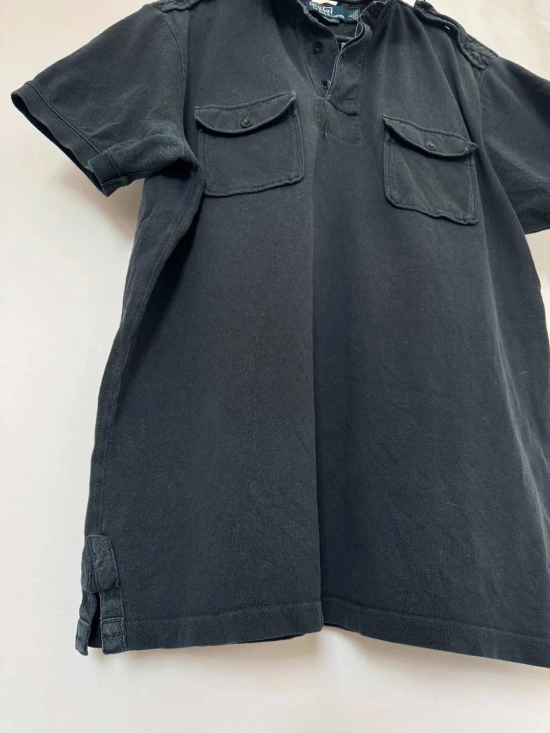 Polo manches courtes militaire Polo Ralph Lauren noir custom fit taille L - FP251260 - Photo 3/8