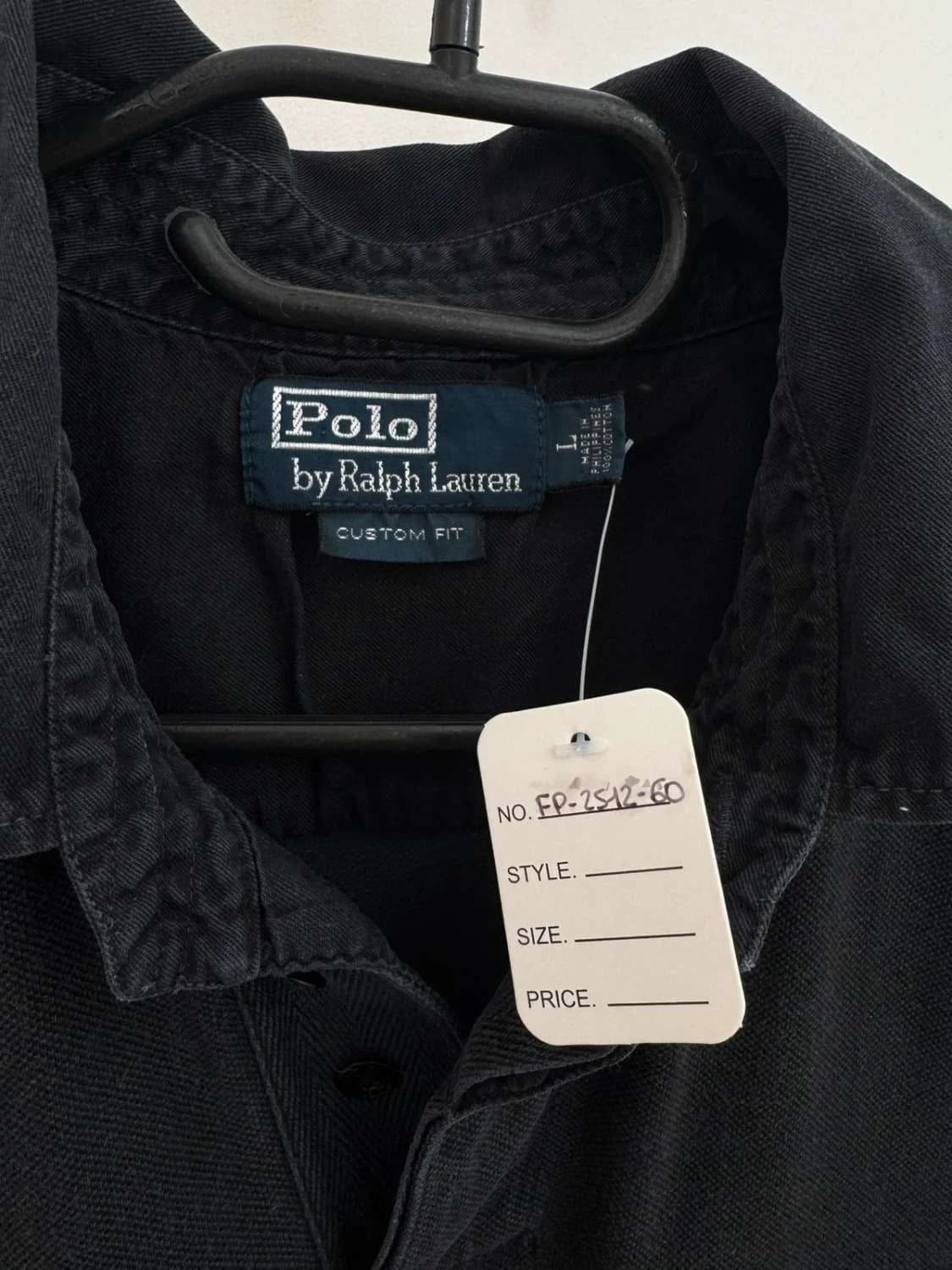 Polo manches courtes militaire Polo Ralph Lauren noir custom fit taille L - FP251260 - Photo 5/8