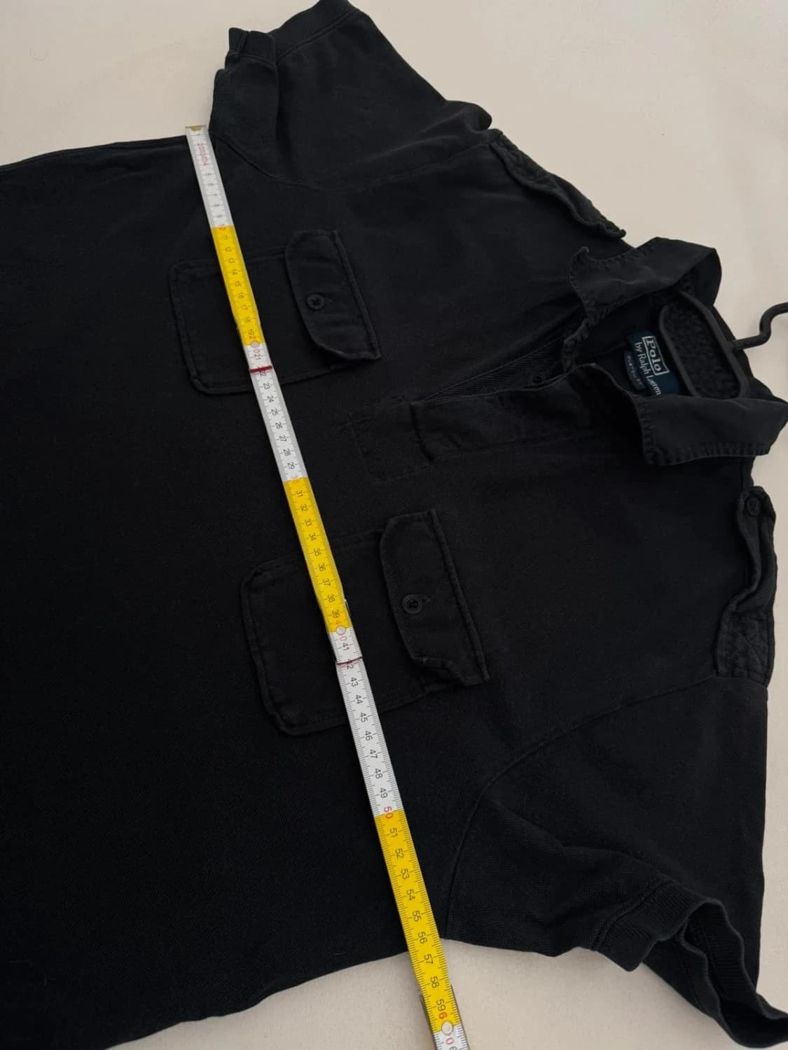 Polo manches courtes militaire Polo Ralph Lauren noir custom fit taille L - FP251260 - Photo 8/8