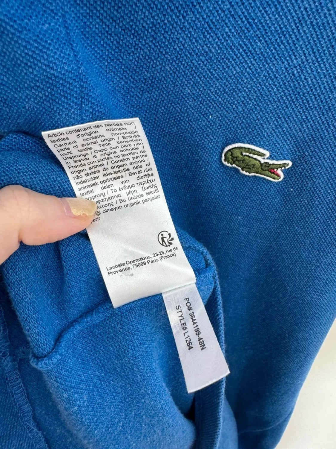 Polo manches courtes coton Lacoste classic fit bleu taille 2/XS - FP251244 - Photo 6/7