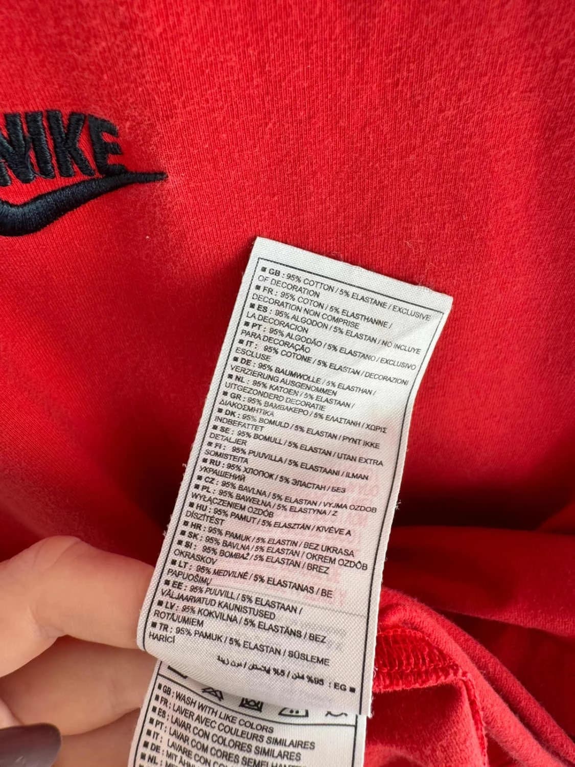 Débardeur Nike coton rouge logo brodé taille XXL - FP2512156 - Photo 7/7