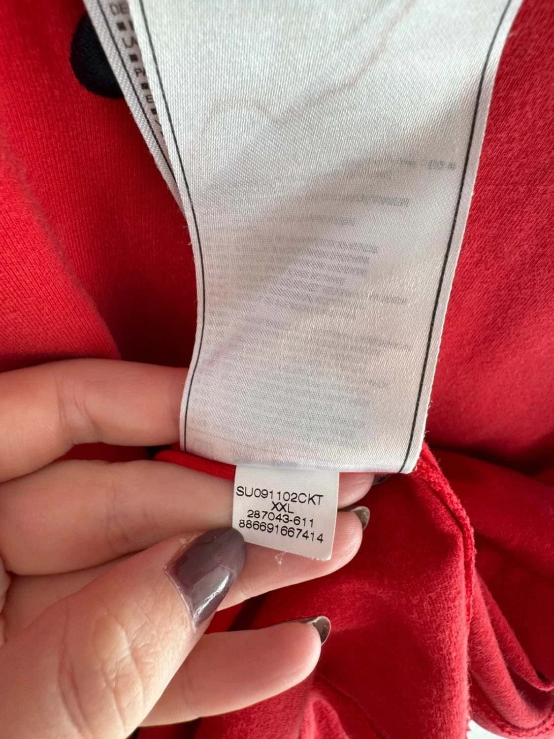 Débardeur Nike coton rouge logo brodé taille XXL - FP2512156 - Photo 6/7