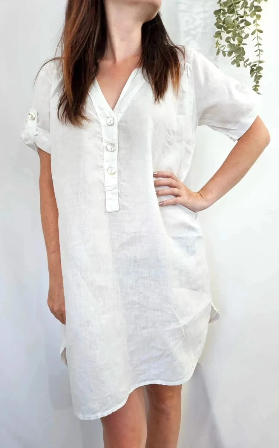 Robe tunique blanche - Photo 1/4