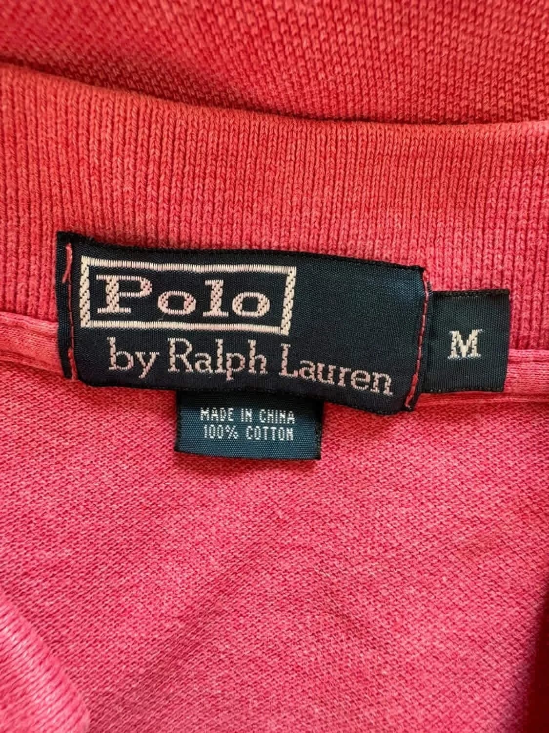 Polo rose Ralph Lauren logo brodé taille M - Photo 5/8