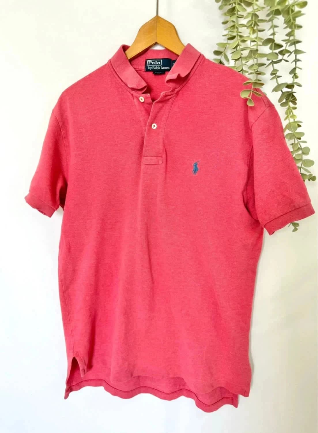 Polo rose Ralph Lauren logo brodé taille M - Photo 2/8