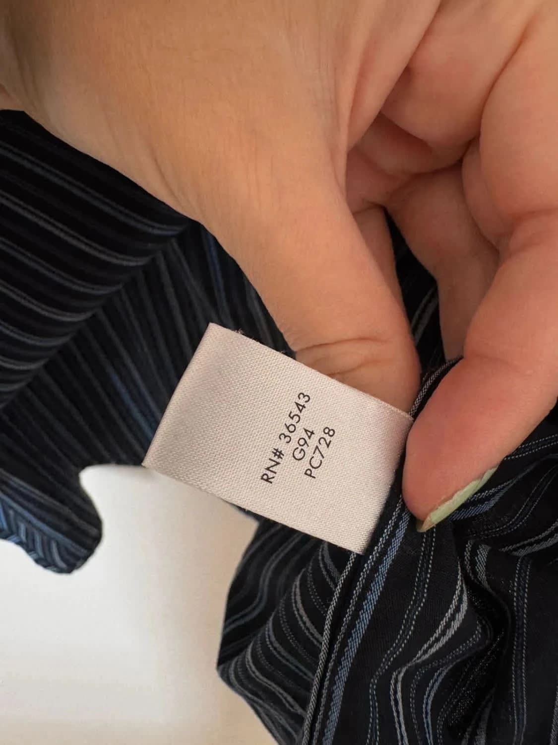 Chemise rayée bleu Calvin Klein 100% coton taille XL - Photo 6/6