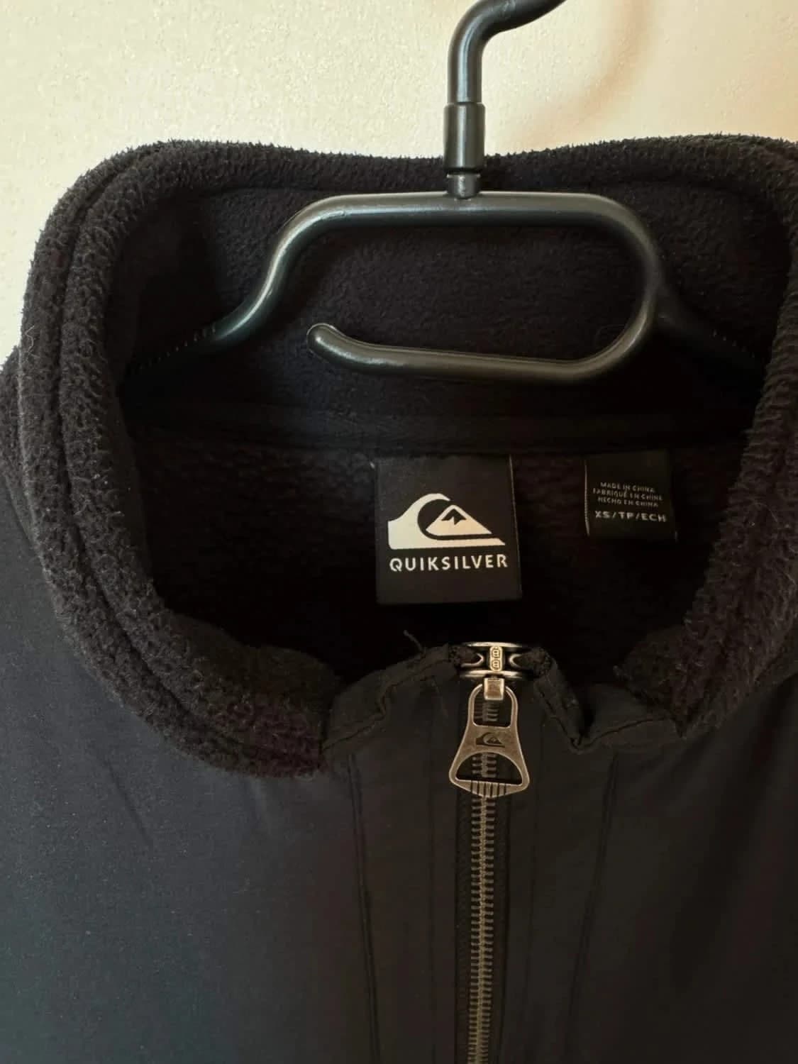 Veste full zip polaire noir doublé Quiksilver taille XS - Photo 3/8