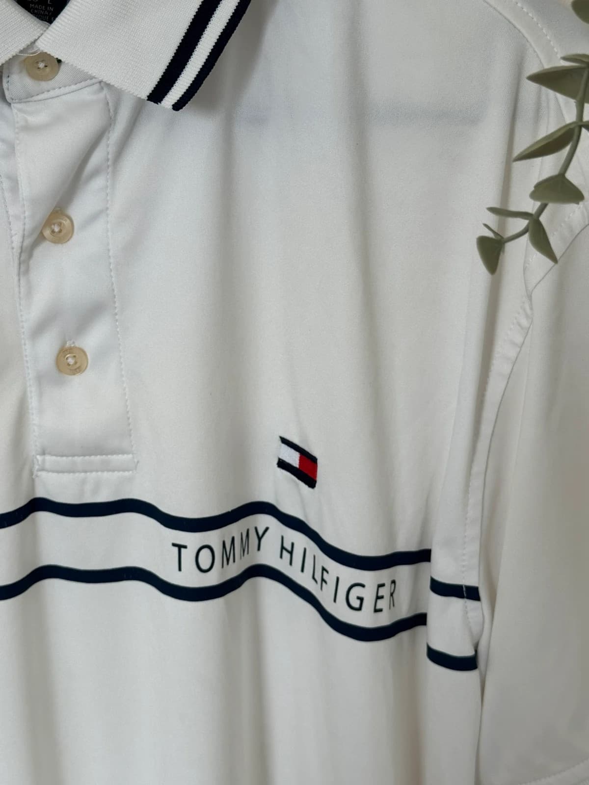 Polo golf Tommy Hilfiger blanc taille L - FP-260254 - Photo 4/8