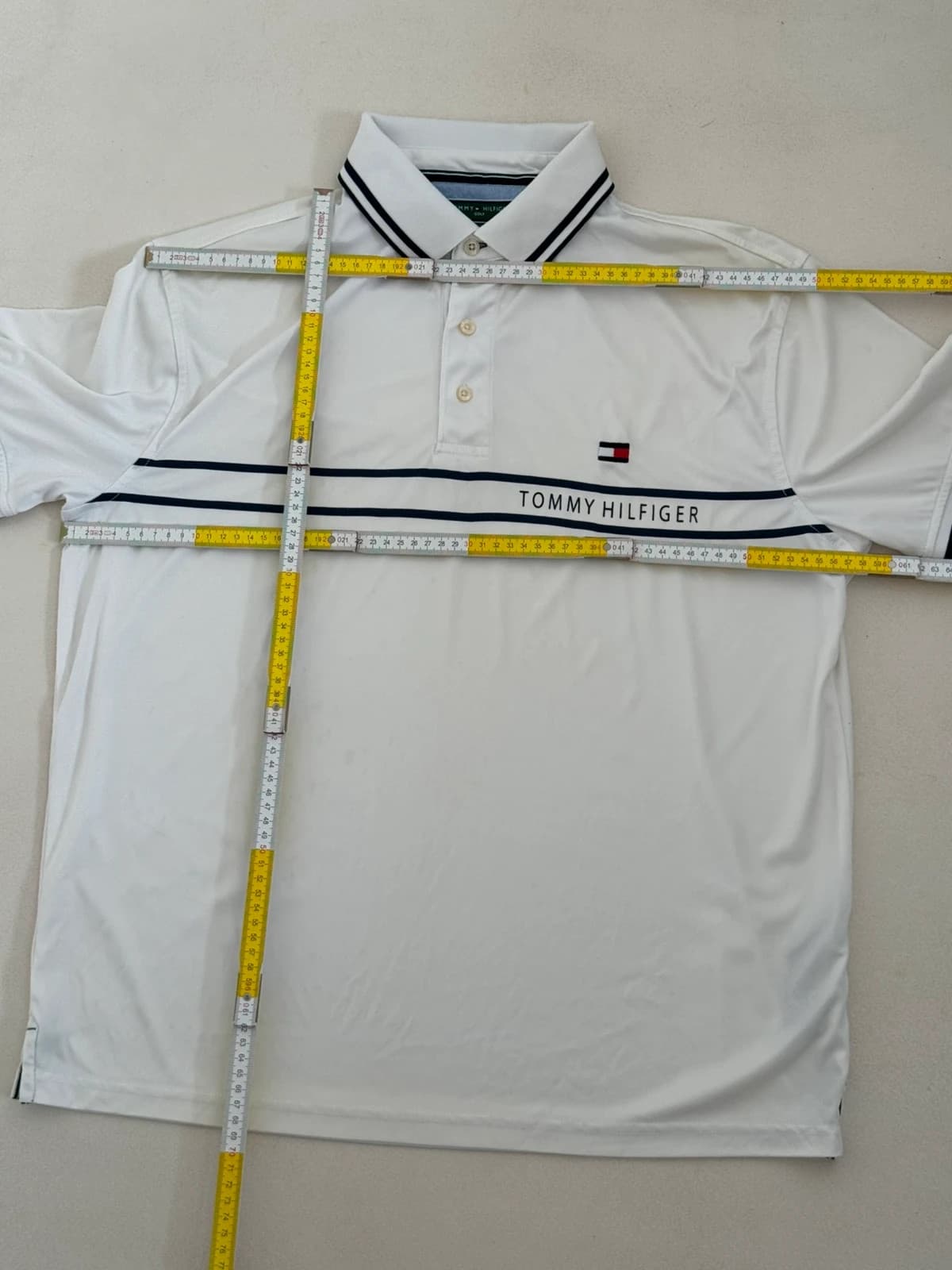Polo golf Tommy Hilfiger blanc taille L - FP-260254 - Photo 8/8