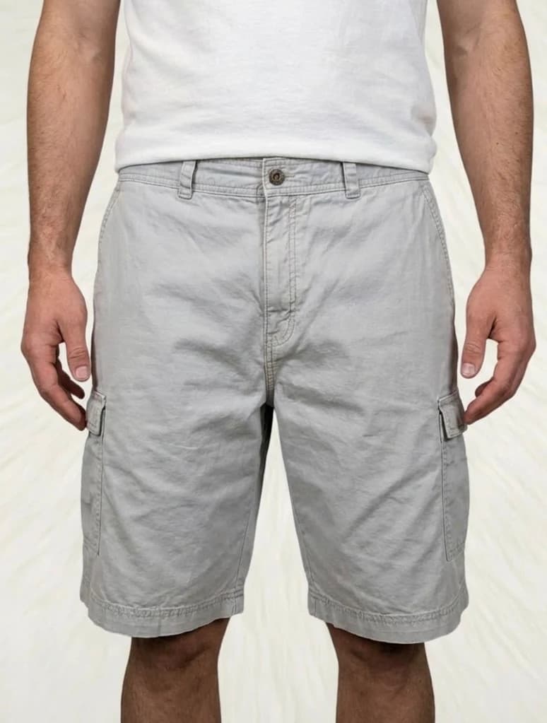 Short cargo Savane kaki clair taille W38 - Photo 1/7