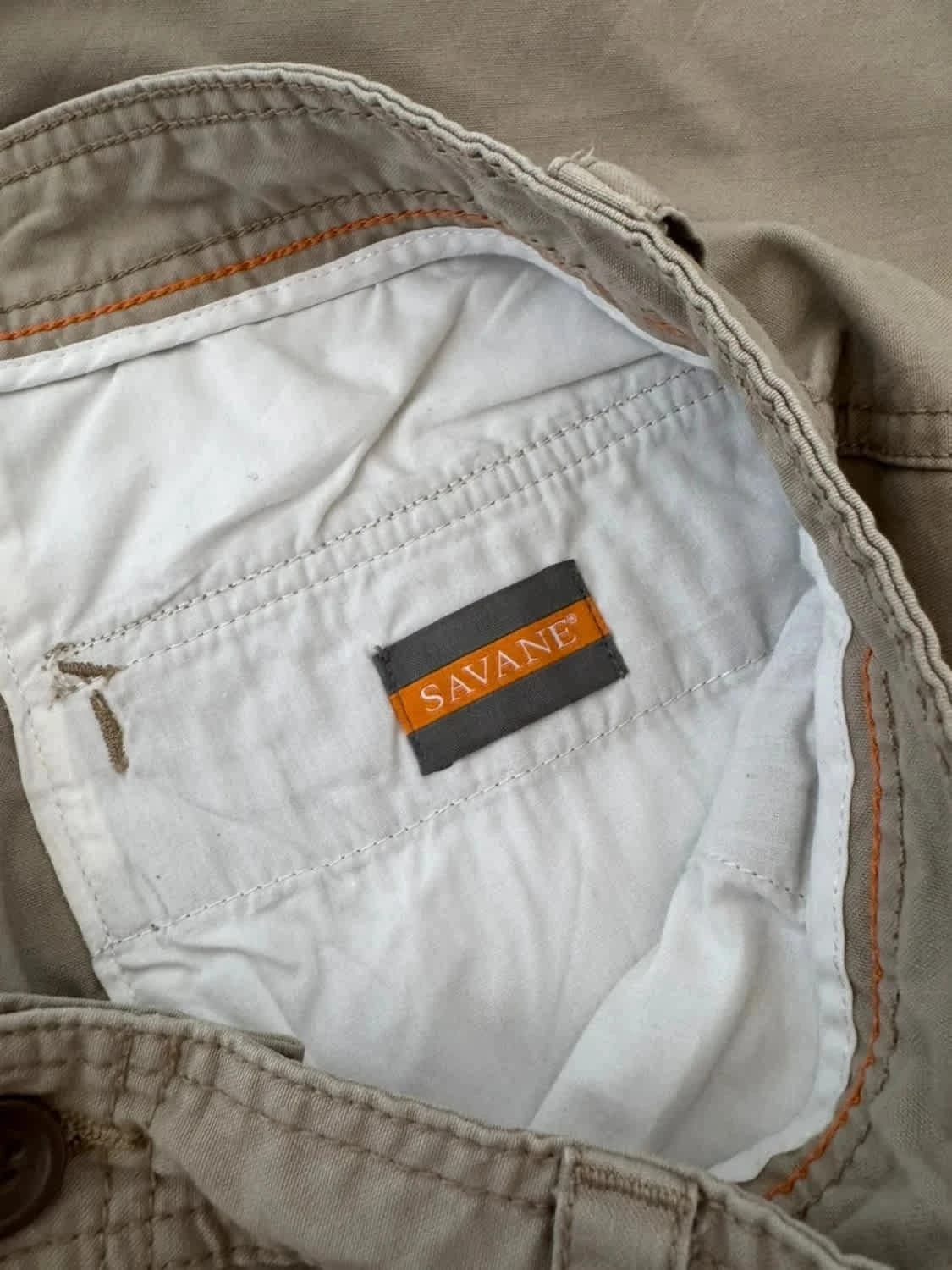 Short cargo Savane kaki clair taille W38 - Photo 3/7