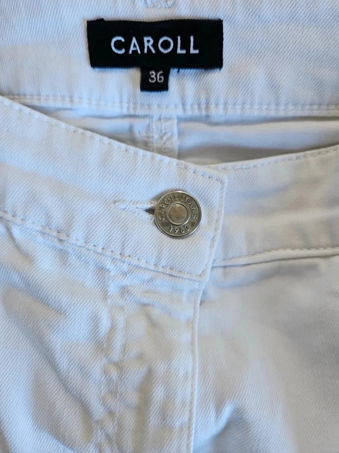 Jupe blanche Denim Caroll taille 36 - Photo 5/5