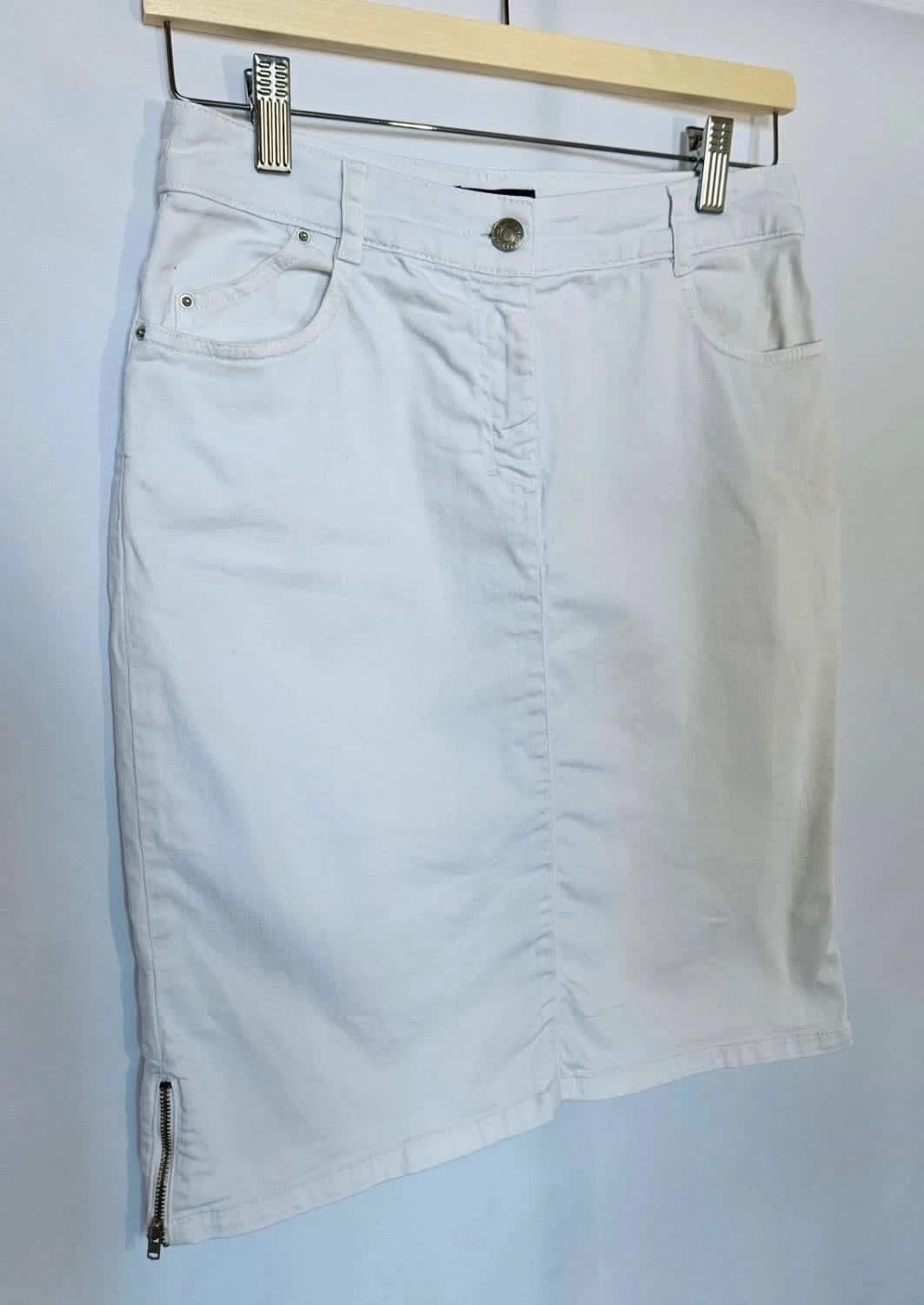 Jupe blanche Denim Caroll taille 36 - Photo 3/5