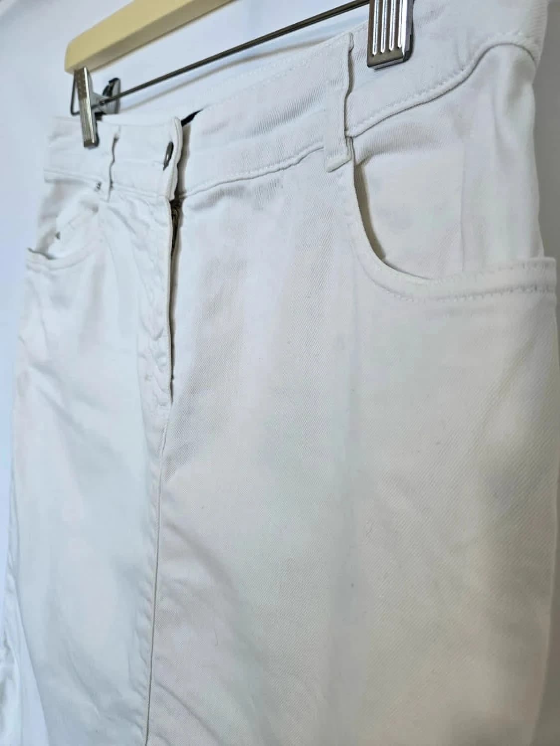 Jupe blanche Denim Caroll taille 36 - Photo 4/5