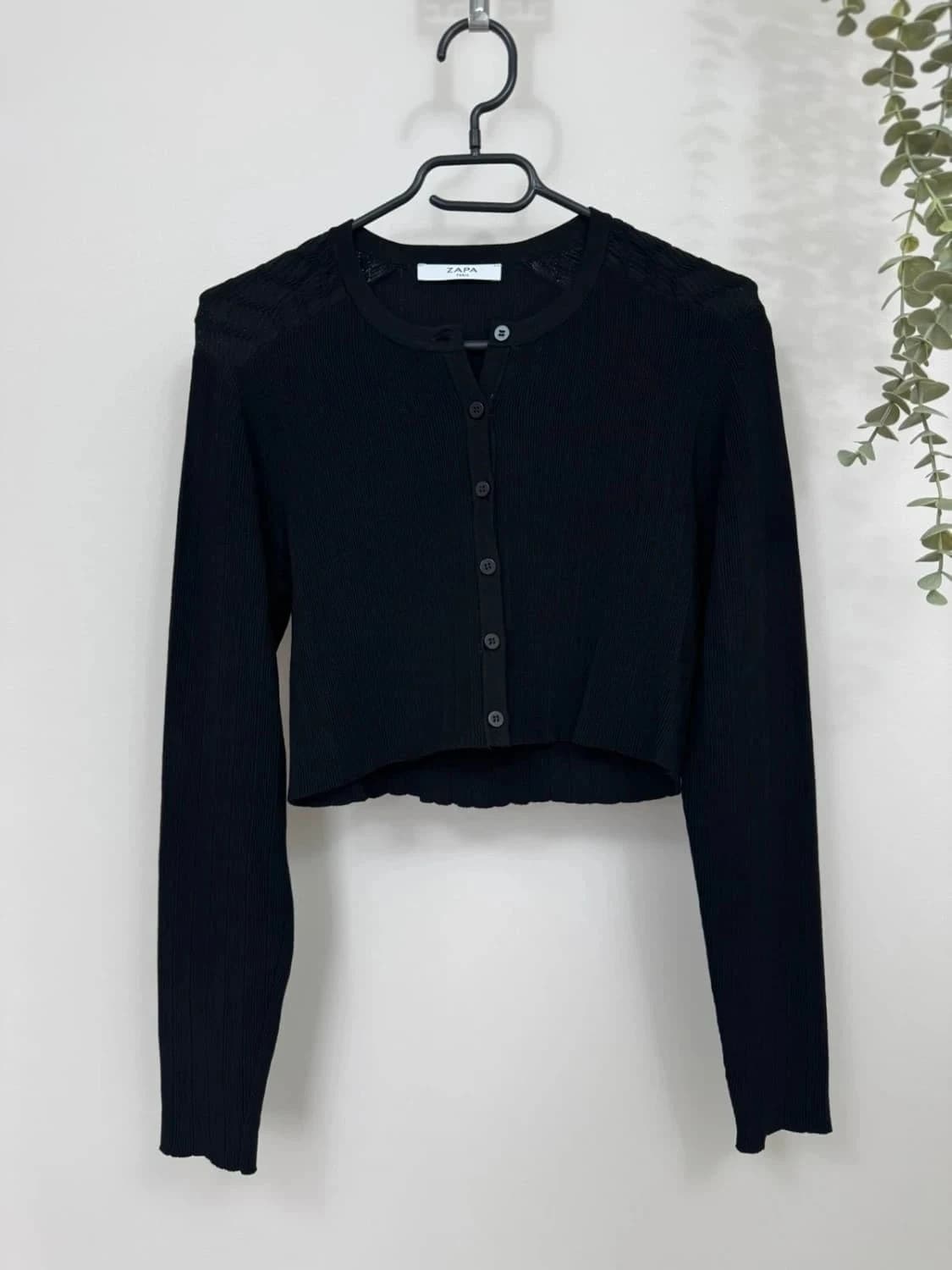Veste courte noire Zapa taille S - Photo 2/5